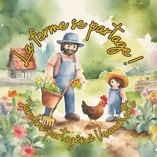 Jardin partagé respectueux de l&rsquo;environnement et de la biodiversité et d&rsquo;un parc d&rsquo;animaux de ferme